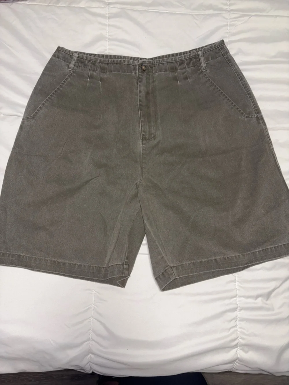The Territory Ahead Men’s Pleated Chino Baggy Cotton Shorts Size Large 34